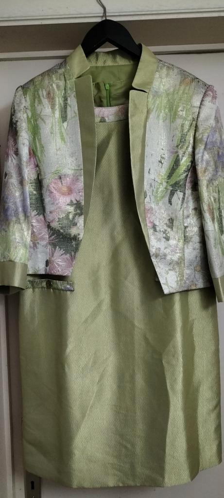 Schitterende set van jurk en jasje van ABBA Women 40, Kleding | Dames, Gelegenheidskleding, Zo goed als nieuw, Cocktailjurk, Maat 42/44 (L)