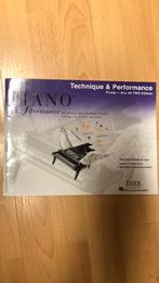 Piano adventures (deel 1) technique & performance, Ophalen of Verzenden, Zo goed als nieuw, Piano
