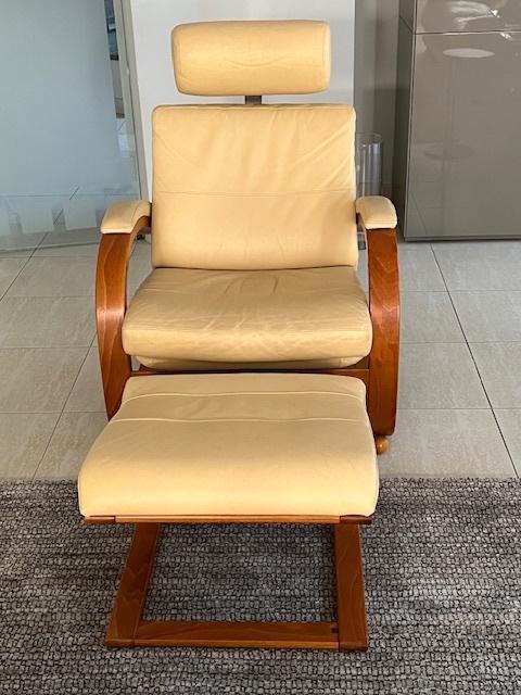 salon Roche Bobois:3 + 4-zitbank-relaxfauteuil met voetsteun, Maison & Meubles, Canapés | Salons, Utilisé, Banc droit, Quatre personnes ou plus