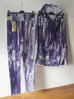 Fashion 2 delig huispak violet paars wit S/M, Kleding | Dames, Homewear, Maat 38/40 (M), Fashion, Verzenden, Paars