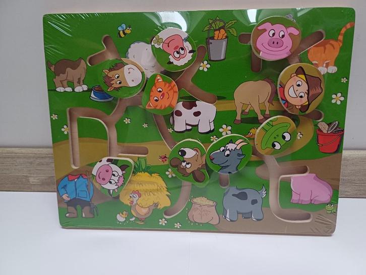 Puzzle à glisser Ferme - Glijdpuzzle Boerderij, Kinderen en Baby's, Speelgoed | Kinderpuzzels, Nieuw, 6 maanden tot 2 jaar, Minder dan 10 stukjes