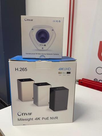 Mini NVR 4K-POE + 1 Mini Dôme Network Camera, Enlèvement, Neuf