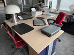 zeer Mooi grote bureau met bureaustoel en klein kastje stoel, Enlèvement, Comme neuf, Bureau