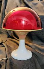 Lampe champignon vintage retro 70 rouge, Ophalen, Zo goed als nieuw