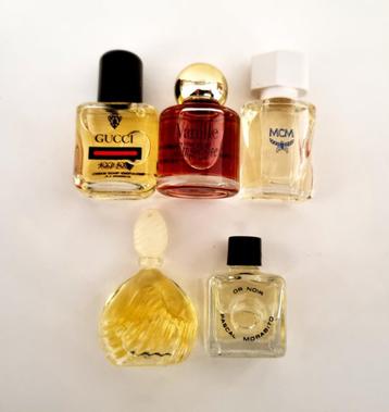 Lot num 49 - 5 miniatures parfum Morabito, Mcm, Ted Lapidus,