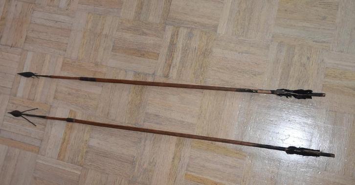 Pijlen Bandjembe  Congo Afrika, Verzamelen, Overige Verzamelen, Gebruikt, Ophalen