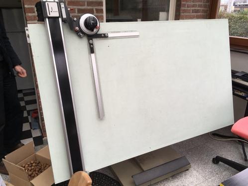 RETRO Tekentafel architect, Doe-het-zelf en Bouw, Tekentafels, Gebruikt, 150 tot 170 cm, Ophalen