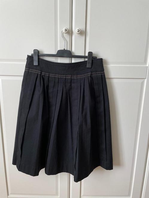 Just In Case : Rok wijd & plooien (42/44), Kleding | Dames, Rokken, Zo goed als nieuw, Maat 42/44 (L), Zwart, Onder de knie, Ophalen of Verzenden