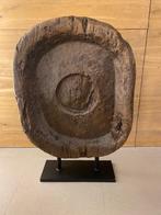 Decoratief object – Massieve teak houten schijf - Bali, Antiek en Kunst, Ophalen