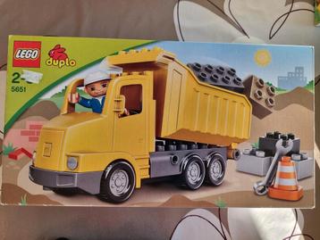 Camion à benne basculante Lego Duplo Ville 5651 2-5 ans, Enlèvement ou Envoi, Comme neuf, Ensemble complet, Duplo