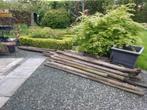houten tuinpalen, Jardin & Terrasse, Poteaux, Poutres & Planches, Enlèvement, Utilisé, 180 à 250 cm, Poteaux