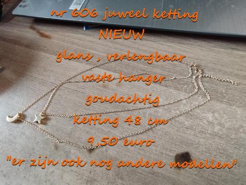 606. juweel ketting , NIEUW , @LAATSTE STUK@ verzending inbe, Handtassen en Accessoires, Kettingen, Nieuw, Overige materialen