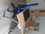 Bureau plus stoel plus plank, Huis en Inrichting, Bureaustoelen, Ophalen, Blauw, Zo goed als nieuw, Bureaustoel