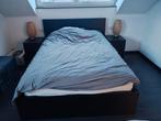 Tweepersoonsbed MALM 1m40 + 2 nachtkastjes, Huis en Inrichting, Ophalen