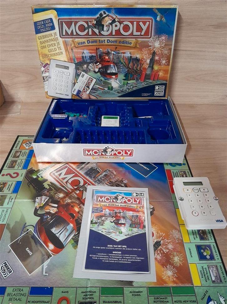 monopoly van dam tot dom editie klassieke versie [s1238], Hobby en Vrije tijd, Gezelschapsspellen | Bordspellen, Zo goed als nieuw
