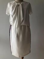 Lewis&Melly: rok ecru, blouse met strik, Ophalen, Zo goed als nieuw, Maat 36 (S), Beige