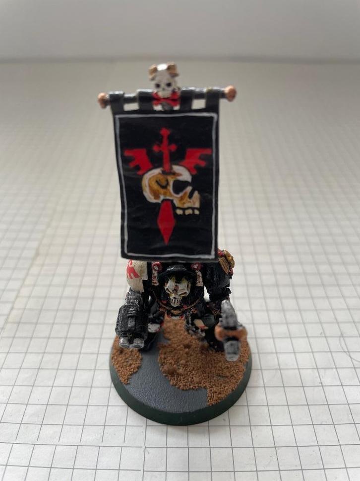 Chapelain/Chaplain Terminator Dark Angels peint métal W40K, Hobby en Vrije tijd, Wargaming, Gebruikt, Warhammer 40000, Figuurtje(s)