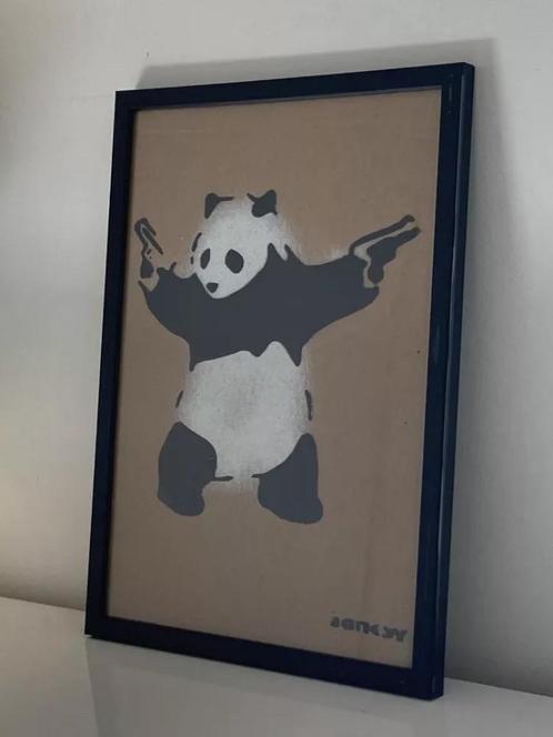 BANKSY: ingelijst werk beperkt tot 50 exemplaren, Antiek en Kunst, Kunst | Designobjecten, Ophalen of Verzenden