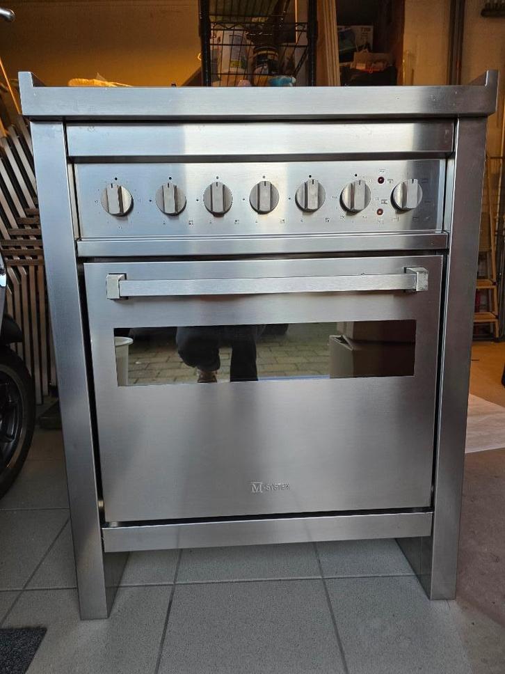 gasfornuis M-System MF-7, Elektronische apparatuur, Fornuizen, Gebruikt, Vrijstaand, Gas, 4 kookzones, 90 tot 95 cm, 60 cm of meer