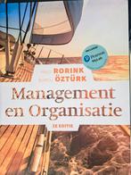 Fred Rorink - Management en organisatie (Zo goed als nieuw), Fred Rorink; Öztürk Burcu, Ophalen of Verzenden, Hoger Onderwijs