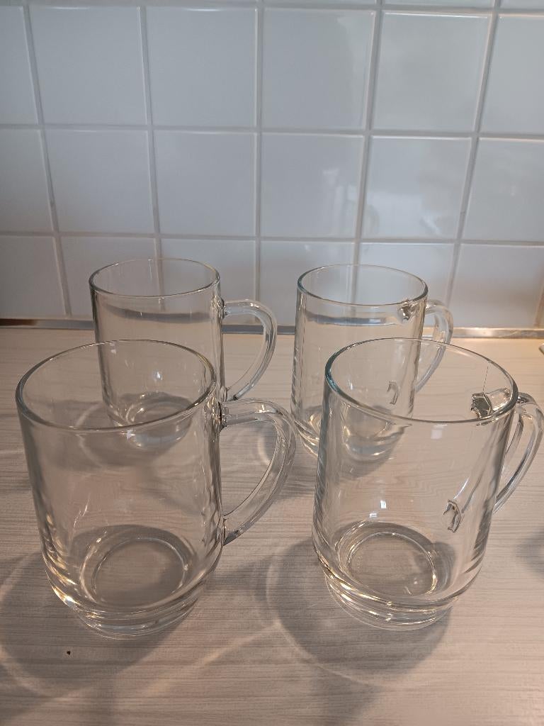 Zwaar glas met oor 0,5 liter in mooie staat, Collections, Verres & Petits Verres, Enlèvement, Comme neuf, Autres types
