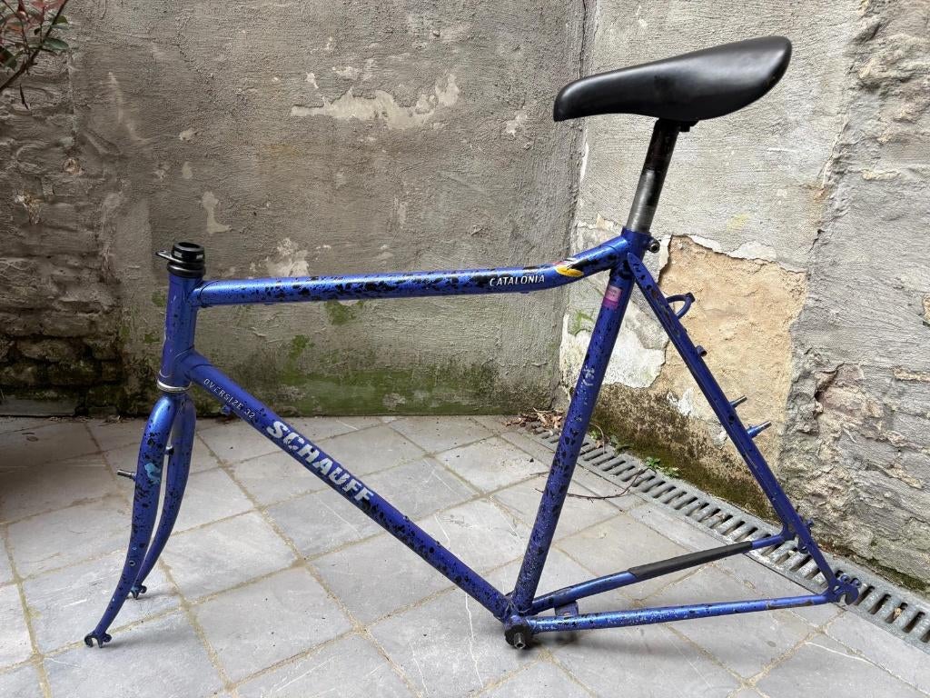 Te koop: Schauff Catalonia frame in blauw - 58cm, Vélos & Vélomoteurs, Vélos | VTT & Mountainbikes, Frein sur jante, Enlèvement