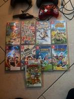 Nintendo switch met controllers en spellen, Enlèvement ou Envoi, À partir de 7 ans, Comme neuf, 3 joueurs ou plus