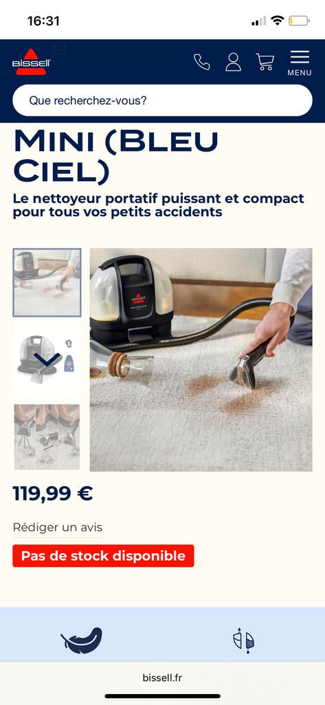 Shampouineuse bissel neuf, Autos : Divers, Carkits, Comme neuf, Enlèvement ou Envoi