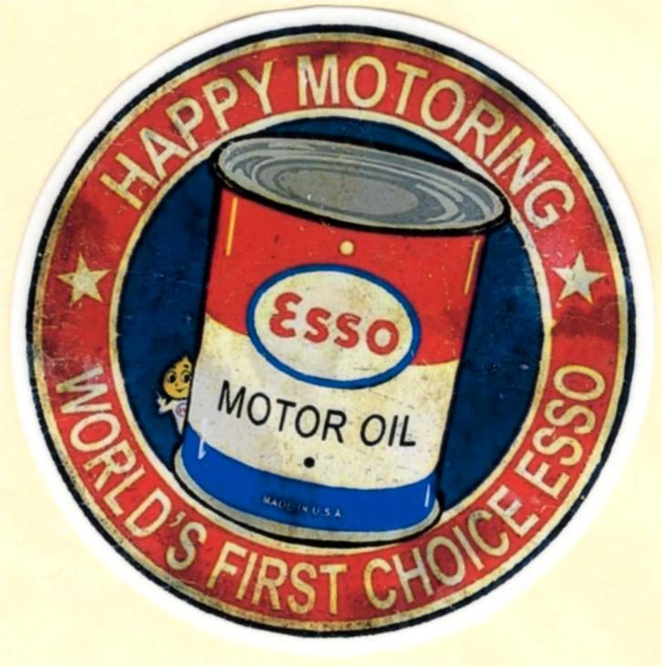 Esso Happy Motoring sticker #13, Motoren, Accessoires | Stickers, Verzenden