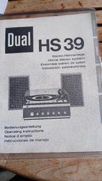HS39 dubbele draaitafel doc gebruikershandleiding, Audio, Tv en Foto, Platenspelers, Ophalen of Verzenden, Nieuw, Platenspeler-onderdeel