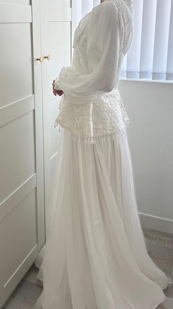 Prachtige trouw-of feestjurk, Vêtements | Femmes, Vêtements de mariage & Accessoires de mariage, Enlèvement, Neuf, Blanc, Robe de mariée