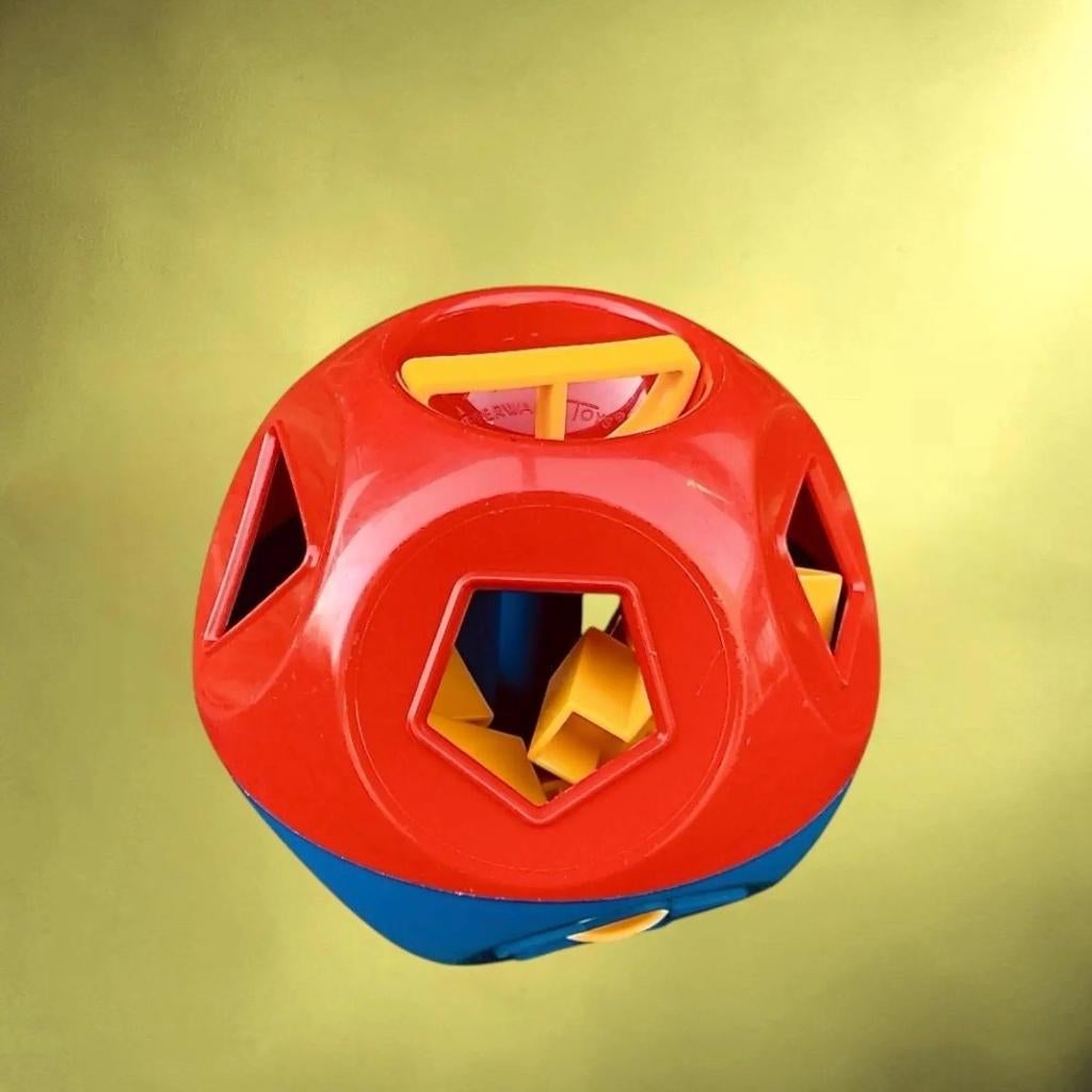 Vintage Tupperware vormen speelbol (Shape-O) – jaren 70, Ophalen of Verzenden, Puzzelen