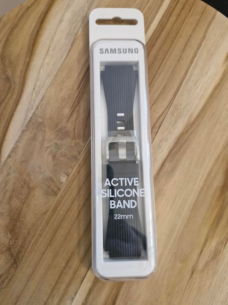 Bracelet de montre Samsung noir - silicone 22 mm (neuf), Enlèvement