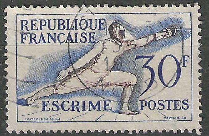 France 1953 - Yvert 962 - Jeux d'été à Helsinki (ST), Envoi, Affranchi