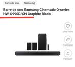 Barre de son Samsung Q990D XN NEUF, Enlèvement