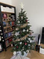 Sapin artificiel de Noël (H180 cm) + décorations, Divers, Noël, Enlèvement, Comme neuf