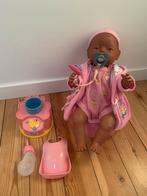 Zwarte baby born pop met toebehoren, Kinderen en Baby's, Speelgoed | Poppen, Ophalen of Verzenden, Gebruikt, Babypop