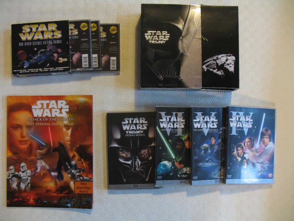 Star Wars, Trilogy dvd box, cd box, boek, Verzamelen, Star Wars, Ophalen of Verzenden