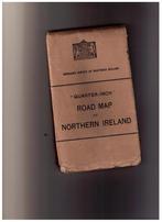 ancienne carte routière / Road Map of Northern Ireland 1939, Livres, Royaume-Uni, Utilisé, Carte géographique, 1800 à 2000