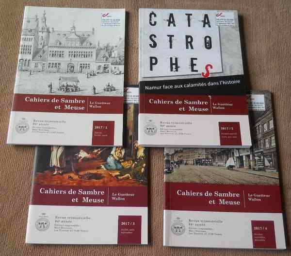 Lot de 4 Numéros des Cahiers de Sambre et Meuse (année 2017), Livres, Histoire nationale, Enlèvement ou Envoi, Utilisé