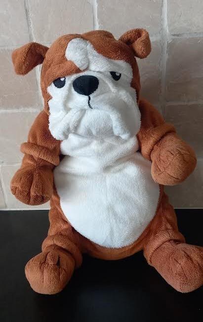 Knuffel Bulldog hond, Kinderen en Baby's, Speelgoed | Knuffels en Pluche, Zo goed als nieuw, Hond, Ophalen of Verzenden