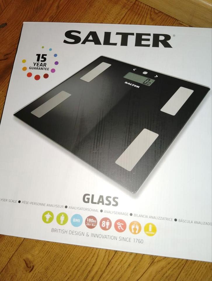 Salter 9193 BK3R, Elektronische apparatuur, Weegschalen, Zo goed als nieuw, Digitaal, Personenweegschaal, 1 tot 500 gram, 100 kg of meer