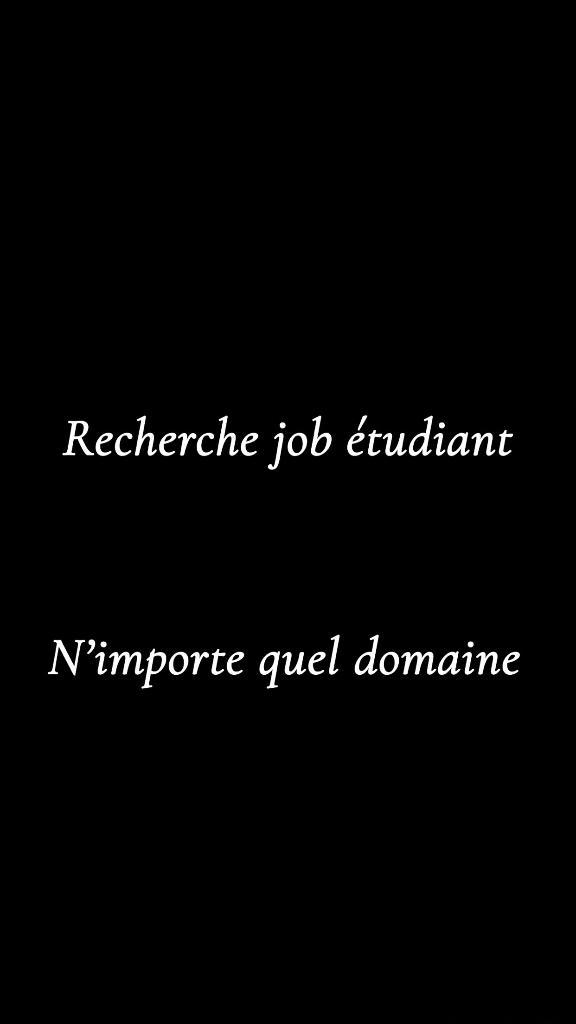 Recherche d’un job étudiant, Divers, Divers Autre, Enlèvement