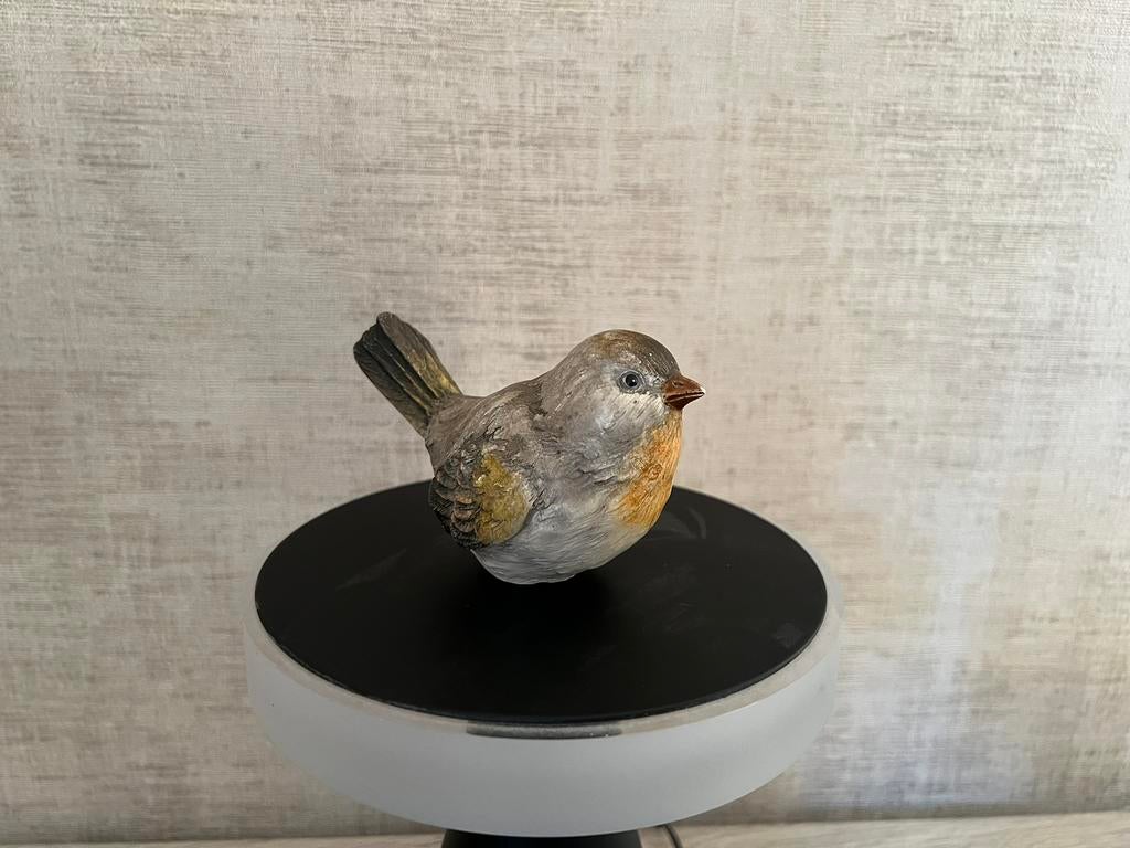 Decoratief vogelbeeldje van hars — nature deco, Verzamelen, Beelden en Beeldjes, Zo goed als nieuw, Dier, Ophalen