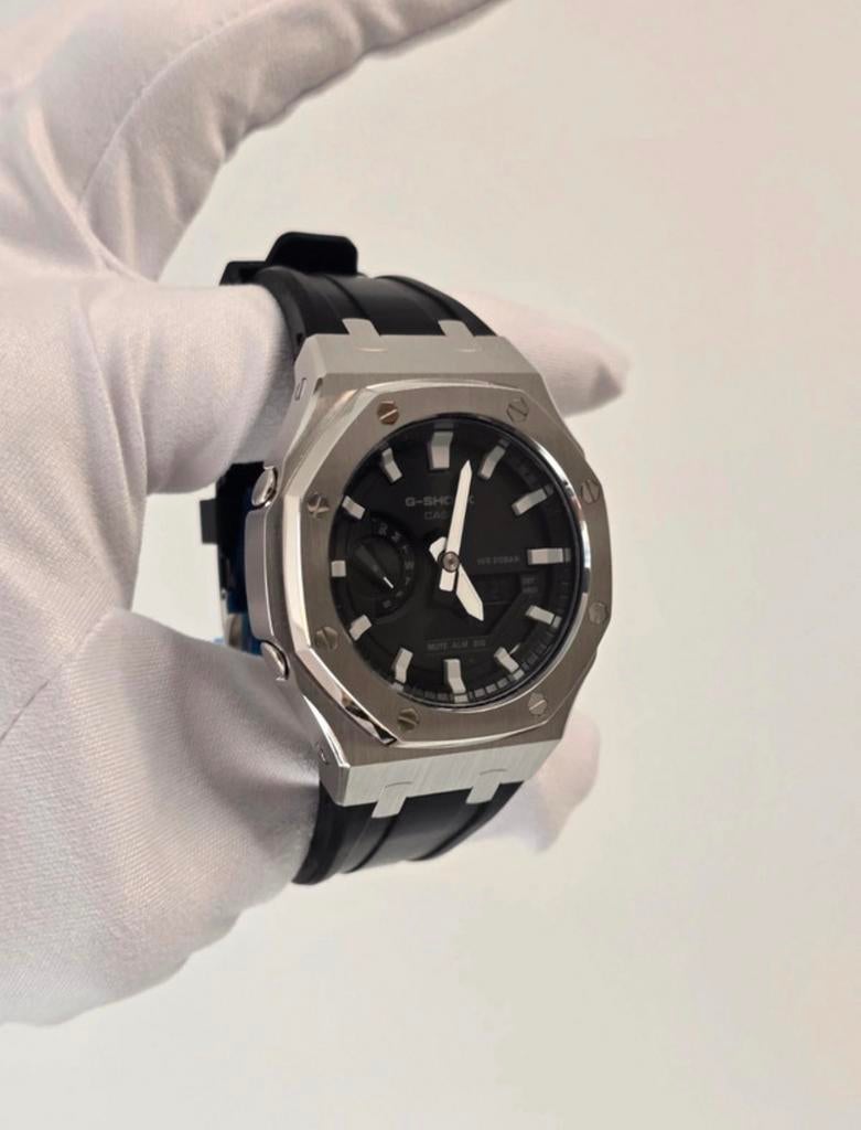 G-Shock GA-2100 “CasiOak” Mod, Casio, Staal, Polshorloge, Nieuw