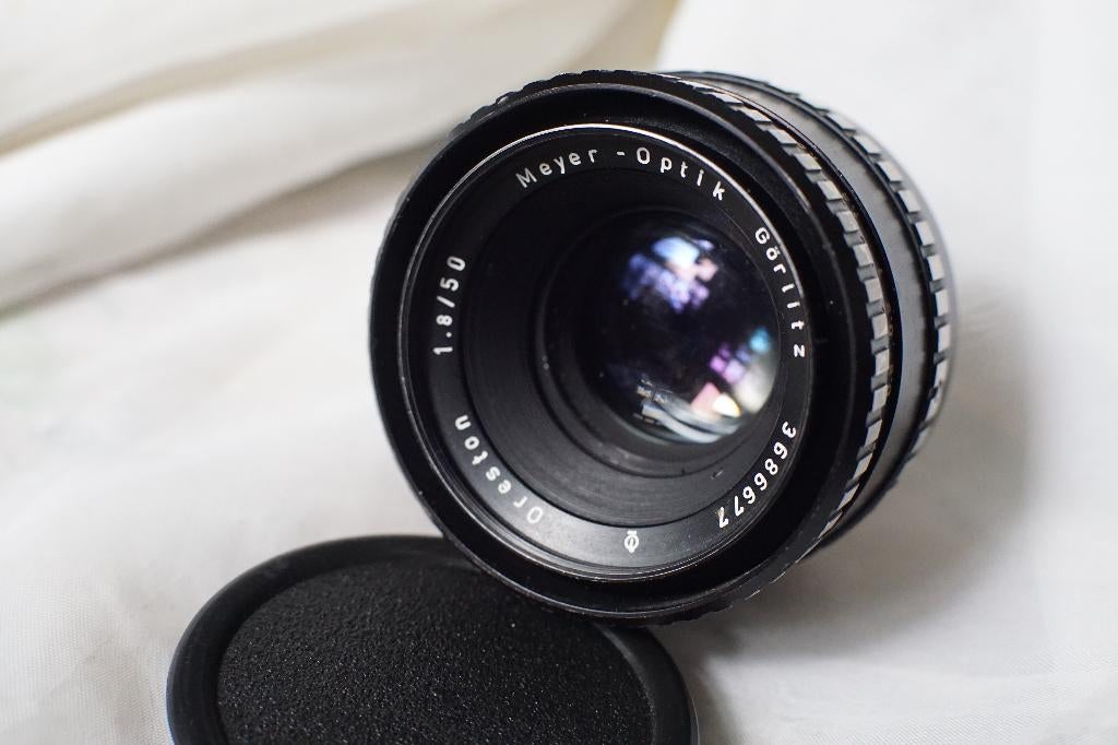 Meyer Optik Oreston 50mm 1.8 ZEBRA M42, Audio, Tv en Foto, Fotocamera's Analoog, Gebruikt, Spiegelreflex, Overige Merken, Ophalen of Verzenden