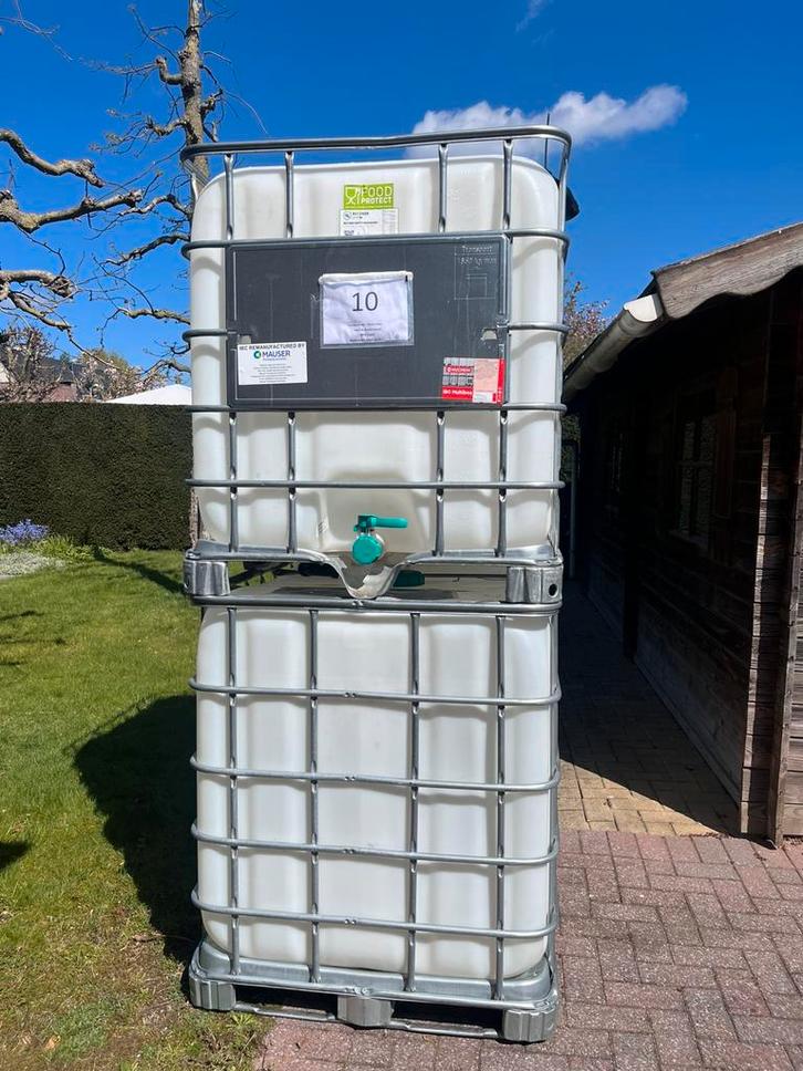 2 conteneurs IBC 1000L cubi container, Bricolage & Construction, Conteneurs, Enlèvement