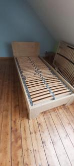 Lit 1 personne 90x200 + sommier à lattes WEBA – bon état, 90 cm, Enlèvement, Sommier, 200 cm