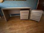Bureau met 2 kasten, Ophalen, Met wielen, Zo goed als nieuw, Bureau
