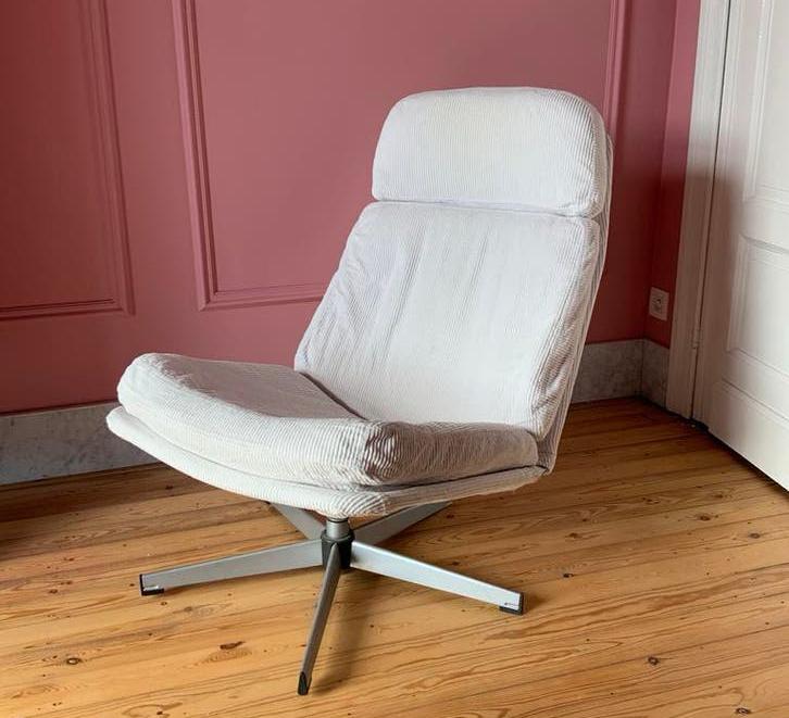 Vintage 1980-1990 IKEA Lunna draai fauteuil, Huis en Inrichting, Fauteuils, Gebruikt, Ophalen
